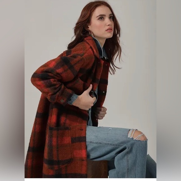 Lee’s Vintage Modern Plaid Russett Oversized Chore coat Jacket size medium new - Picture 1 of 6
